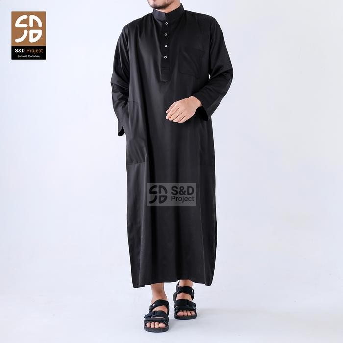 Pilihan- S&D Project Baju Koko Muslim Dewasa Gamis Jubah Bahan Katun Tesla Polos Model Turki