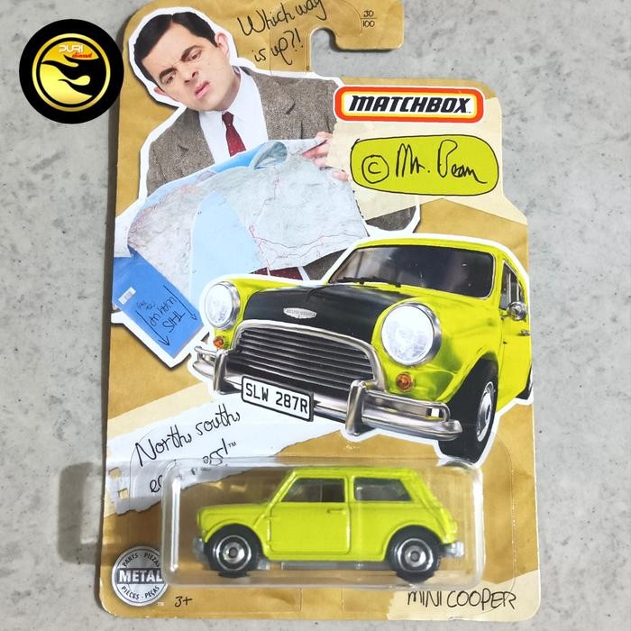 Pilihan- Matchbox Mbx Mini Cooper Mr Bean Yellow