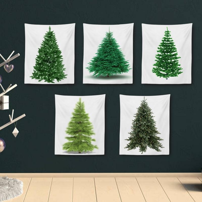 Christmas Wall Tapestry Background Banner Aesthetic Christmas Tapestry Eco-Friendly Reusable Backgro
