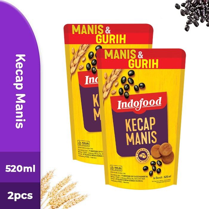 

TERLARIS Kecap Indofood Manis 520 ML (2 PCS) READY STOCK