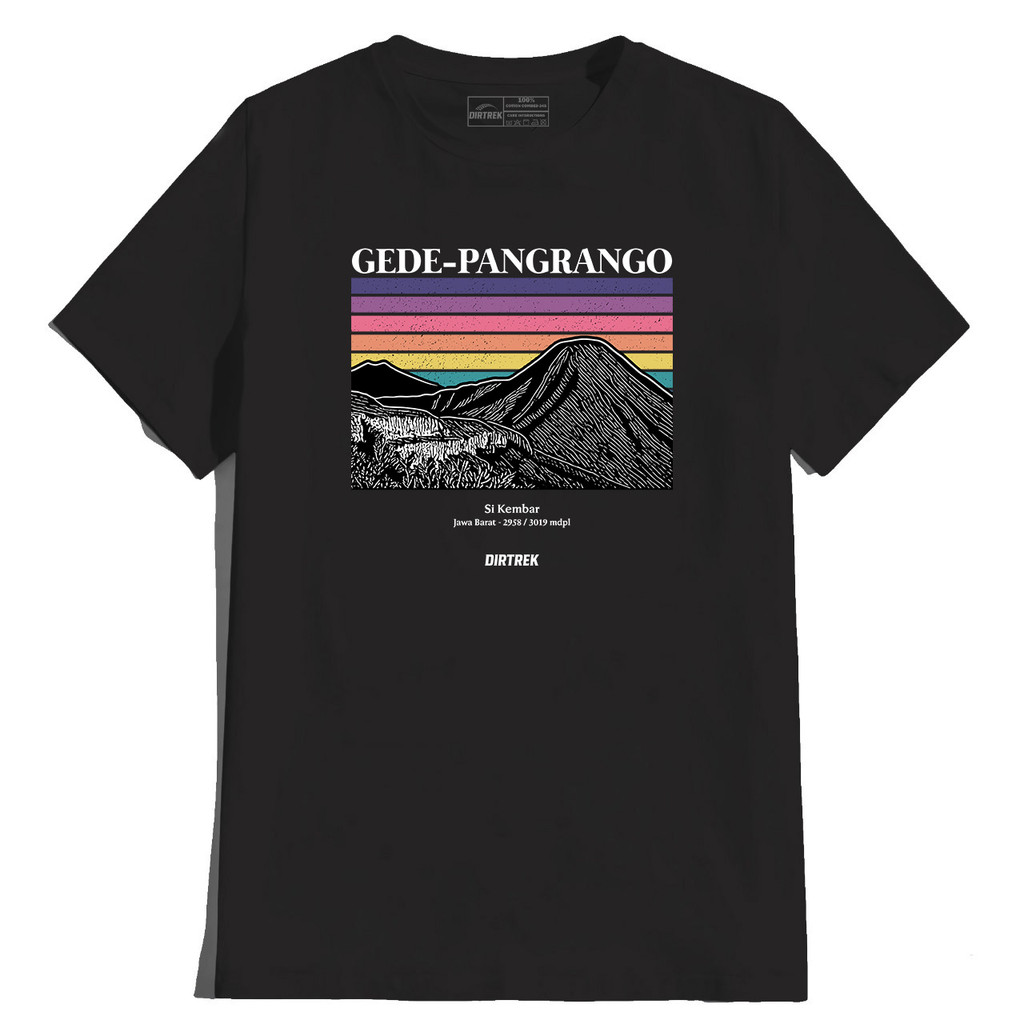 DIRTREK Kaos Pendaki Gunung Gede Pangrango Adventure Camping Hiking