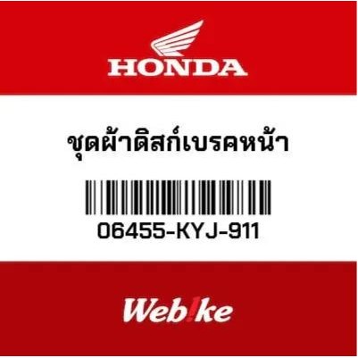 Ready Front Disc Brake Pads 06455-Kyj-911 Suku Cadang Asli Honda Thailand