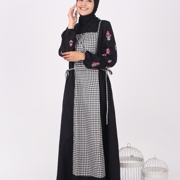 Abaya dannis A240313/ abaya dannis ori Katun Gamis Wanita