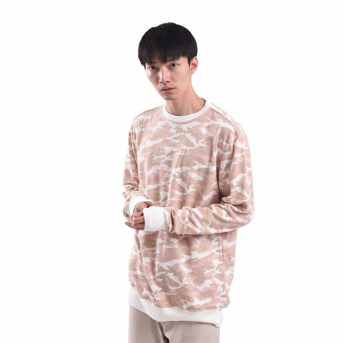 Roughneck SS267 Cambodia Camo Mini Sig White Crewneck terlaris