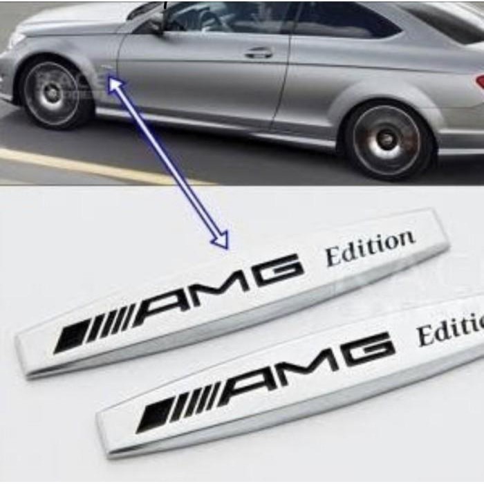 Emblem Fender AMG Edition Mercedes Benz / Fender Samping Mobil Premium