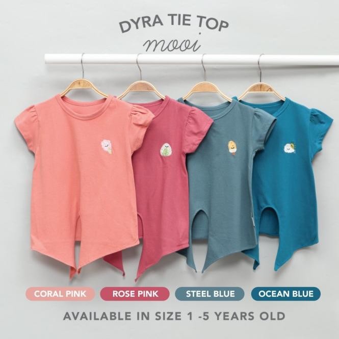 Mooi Kaos Anak Perempuan Dyra Tie Top