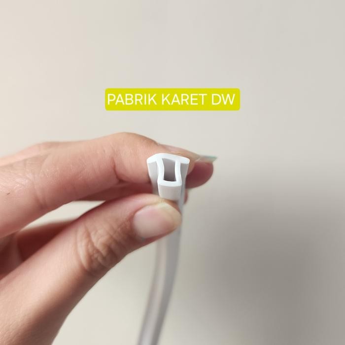 STOK TERBATAS  KARET LIST STOPER KOTAK KAKI 10MM LIS STOPPER PINTU JENDELA ALUMUNIUM TERJANGKAU