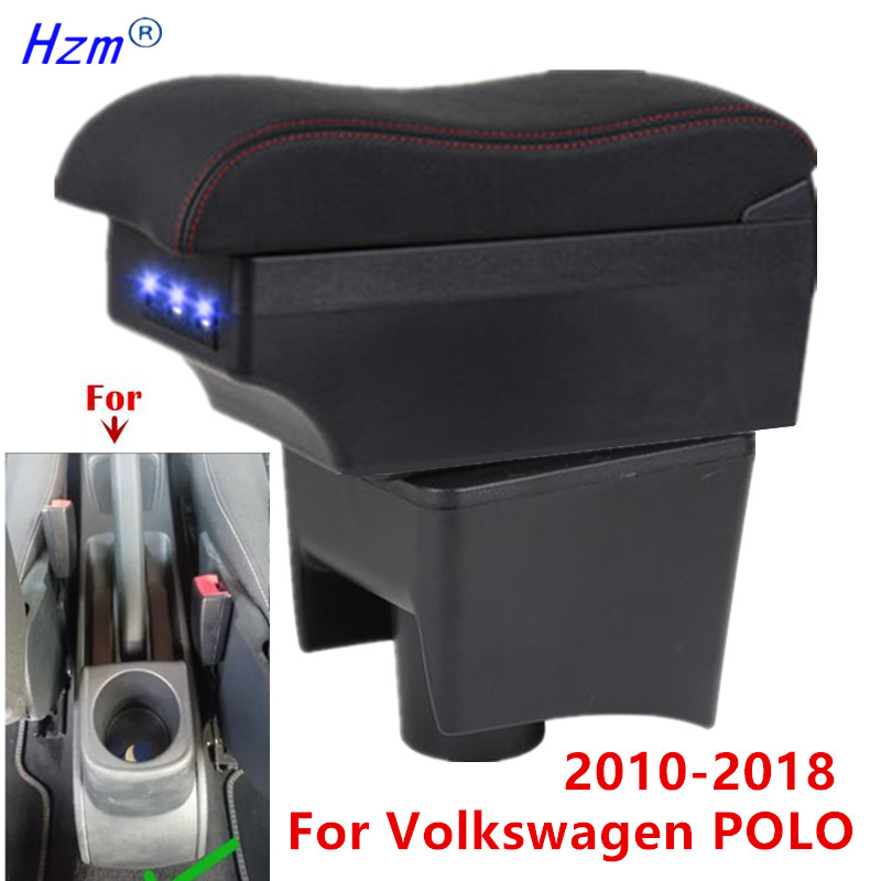 IMPORT For Volkswagen POLO Armrest Box For VW POLO Mk5 6R Vento Car Armrest 2010-2018 Interior