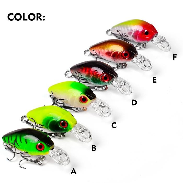 STOK TERBATAS  PROBEROS UMPAN PANCING LURE CRANKBAIT MINI MINNOW 3.5G/4.5CM MINNOW FLOATING