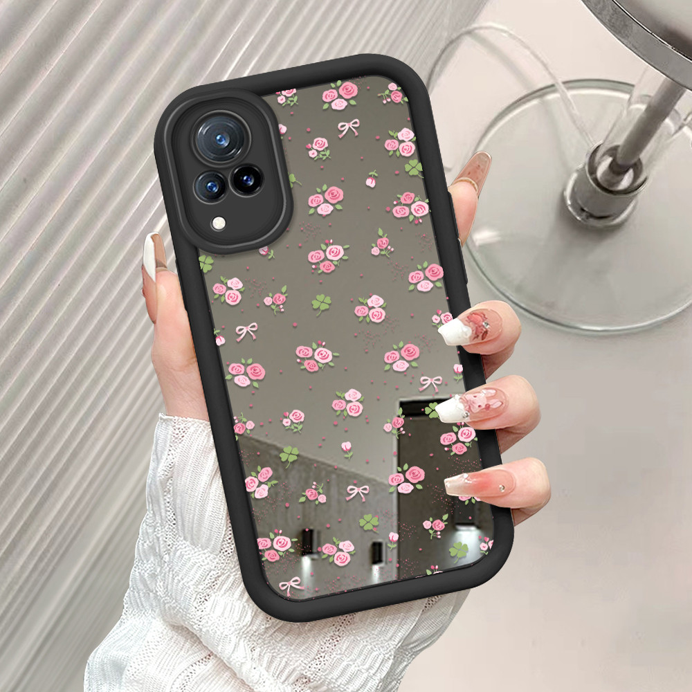 Casing Hp Untuk VIVO V21 V21S 5G Cermin Softcase Case Kucing Cassing Mirror 5104 JZ TY