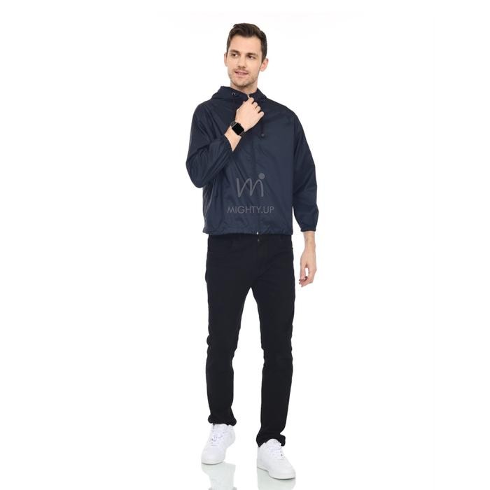 SIAPKIRIM Mighty Jaket Parasut hoodie Sport Semi Crop Top Polos Pria Wanita Olahraga Gym Jogging