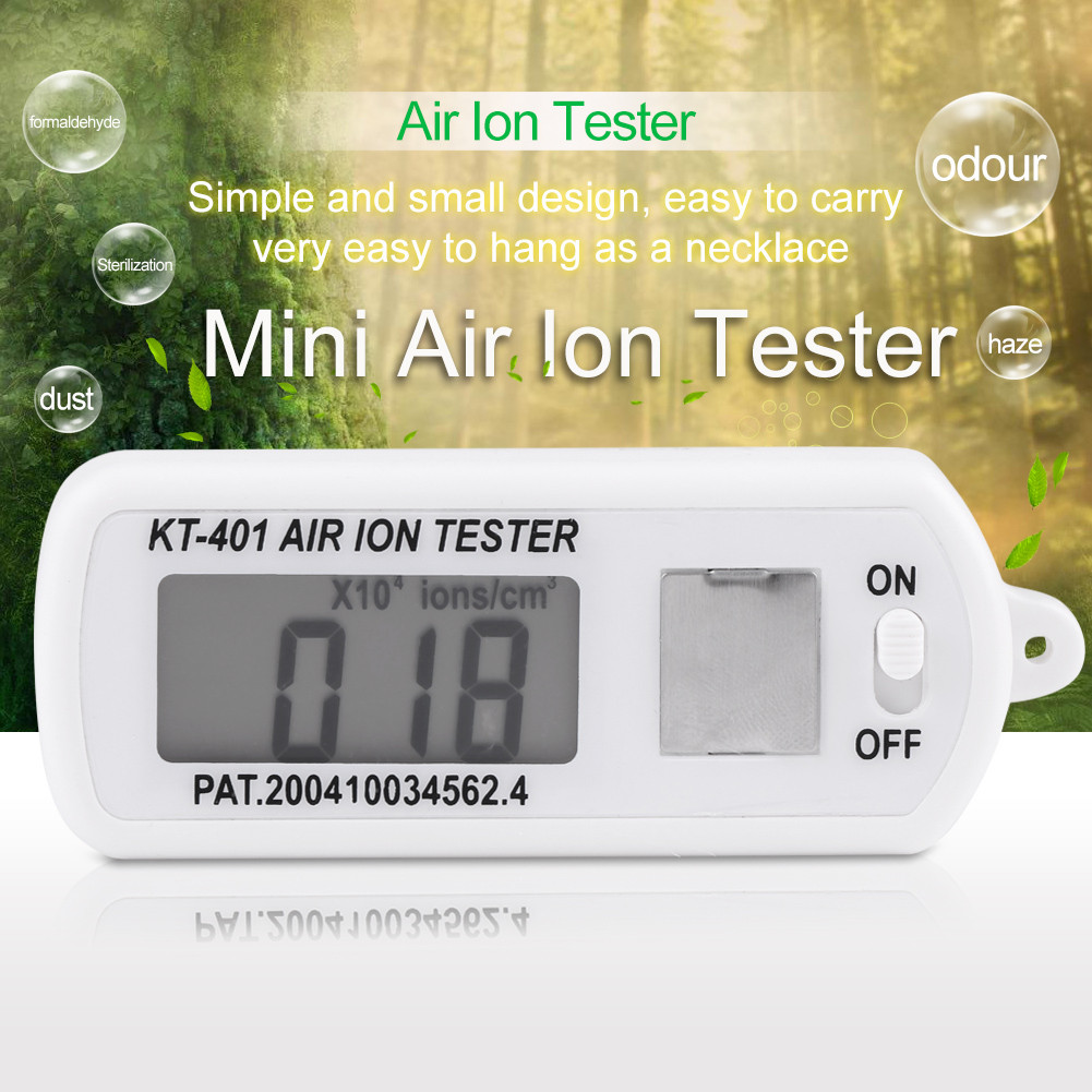 Distrik_ Mini Car Air Ion Tester Meter Counter for Negative Air Ion Generator Air Ion Tester Meter T