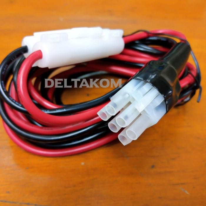Ready DC Cord Kabel Power Radio HF 6 pin Kenwood Icom Yaesu Alinco