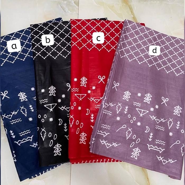 Kain Batik Batu Peta ( Navy - Hitam - Merah - Ungu )