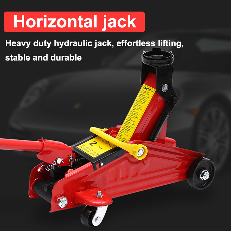TERLARIS Steel Heavy Duty 2 Ton Hydraulic Car Repair Tools Hydraulic Floor Jack Horizontal Hydraulic