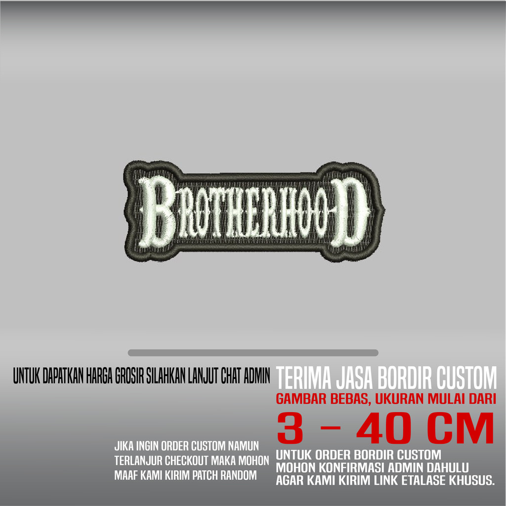 PATCH BORDIR LOGO BROTHERHOOD HDP-264