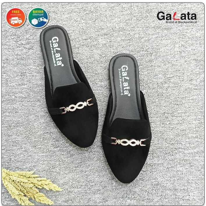Donatello - Sepatu Black Panda - Sepatu Wanita - Flat Shoes Black Panda Kenan Bustong