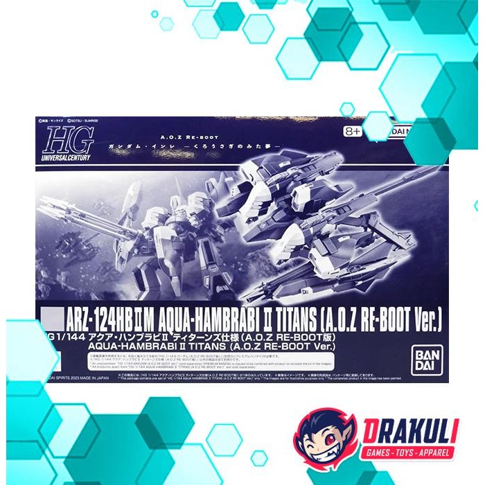 BANDAI Plamo HG ARZ-124HBIIM Aqua-Hambrabi II Titans A.O.Z Re-Boot Ver