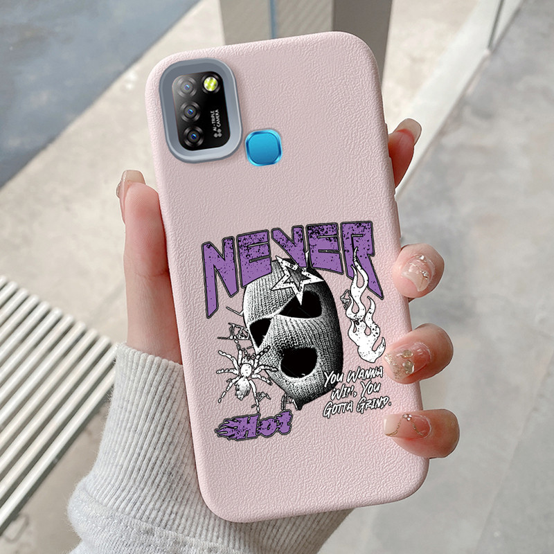 Casing Hp untuk Infinix Smart 5 Smart 6 Ram 3 Hot 10 Lite 4G Case Casing pola topeng Kasing Kesing H