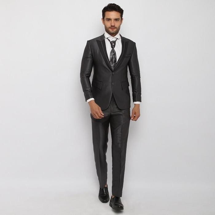 108p- Setelan Jas Pria Semi Wool Glossy Setelan Jas Pengantin Pria Jas Pria Wedding Jas