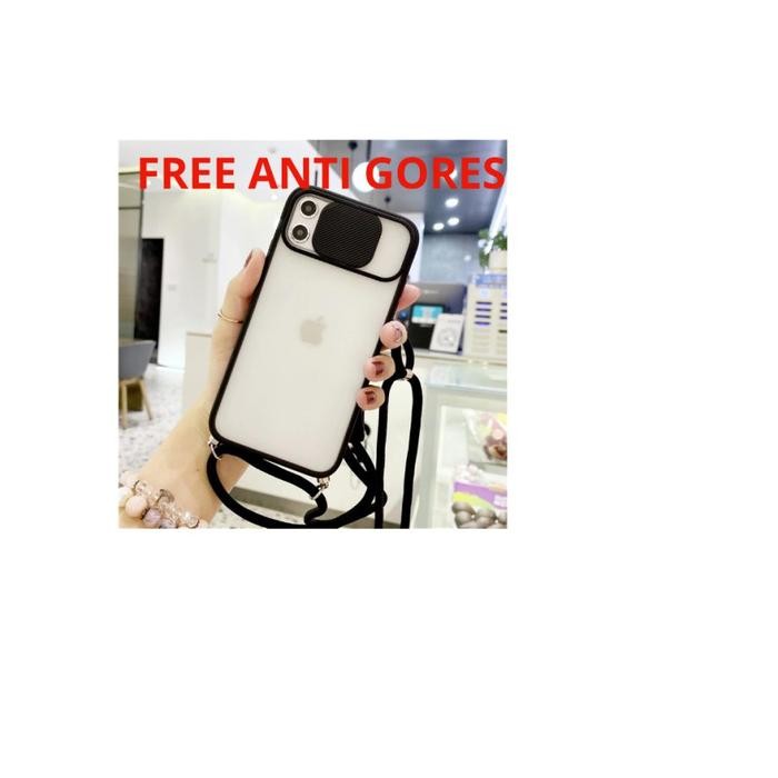 SALE Lanyard Case Camera Slide Xiaomi Redmi Note 8 Note 9 Casing Tali cover