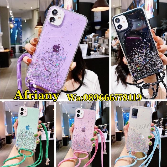 SALE Case Tali Nagita Iphone 13 Pro Lanyard Glitter Gantungan