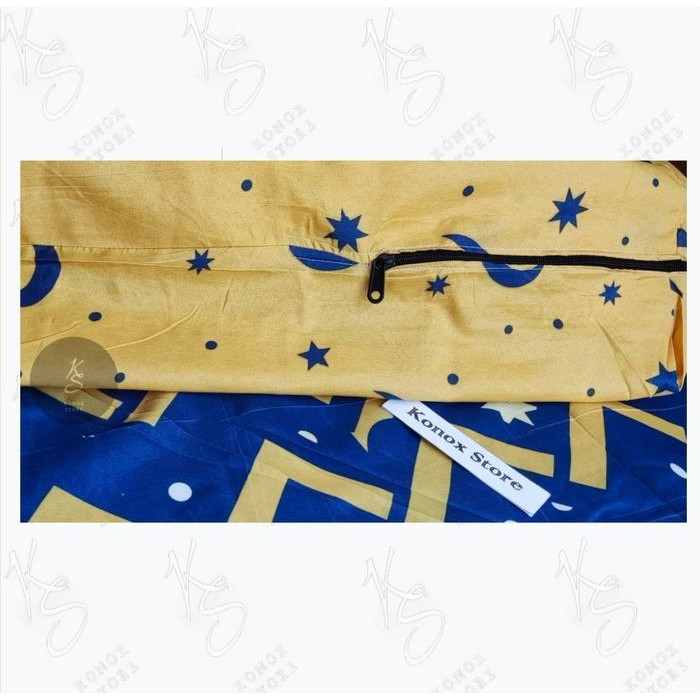Sprei Resleting / Sarung Kasur Busa Spon Resleting Motif Acak / Tinggi Promo 