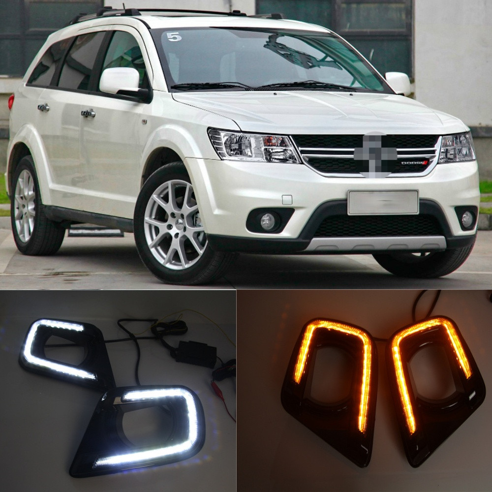 LED Daytime Running Light For Dodge Journey Fiat Freemont 2014 2015