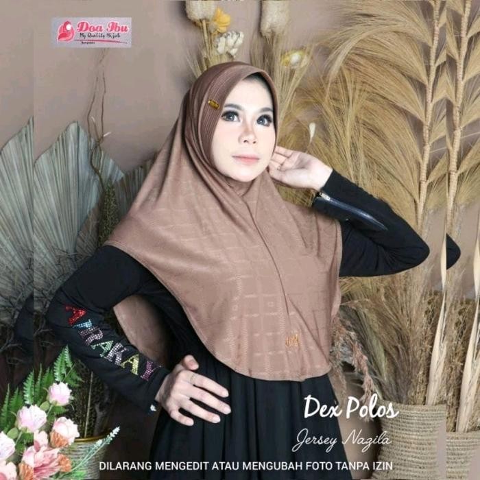 KirimCpT- 0413 Label Besi Latin Jilbab Doa Ibu Jersey Nazila/Hijab Doi Terbaru Dex Oval Nz By