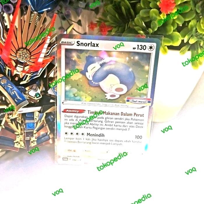 AnakPastiSuka- Snorlax Promo Indomaret 052 Holo Foil Tcg
