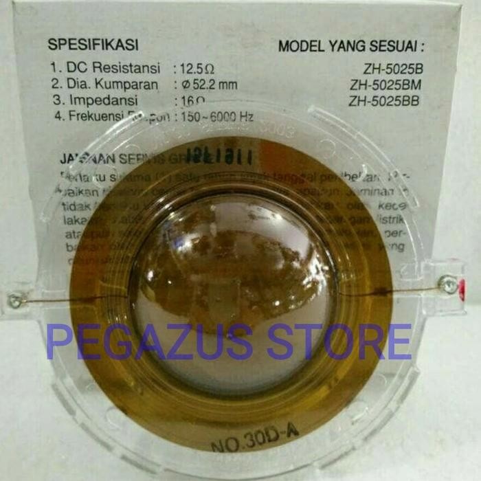 vp5f- Spool Corong Toa 25W Spol Spul Zg-30Da Horn Speaker Zh-5025 B Bm Bb