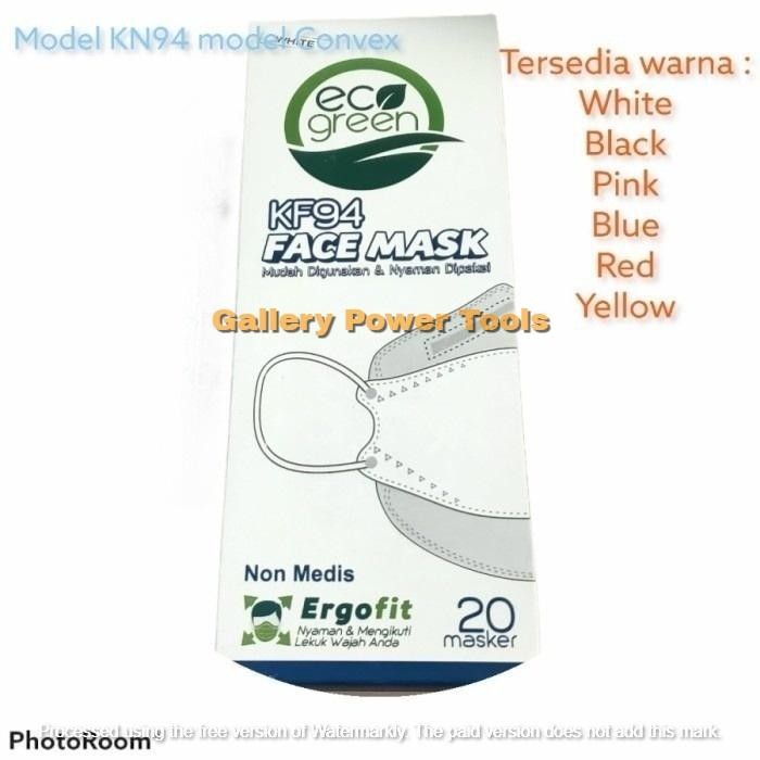 KJB (Model sensi Convex) MASKER KN94 EARLOOP 4PLY isi 20PCS
