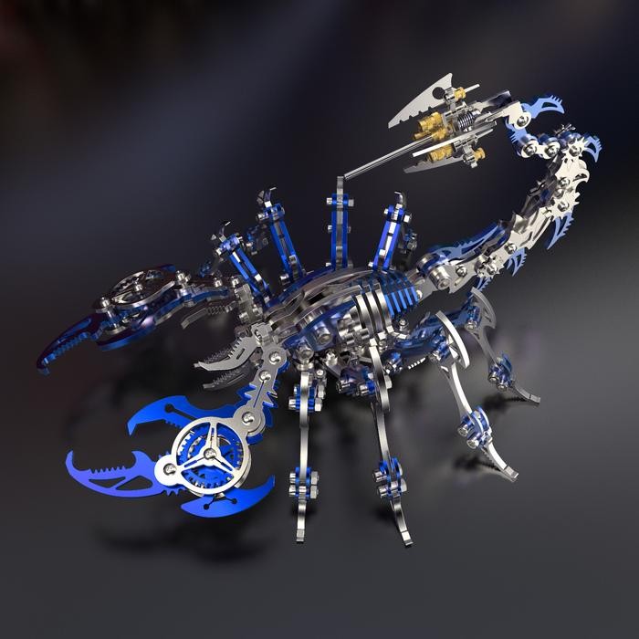 COLORFUL SCORPION KING 3D METAL PUZZLE TOYS ASSEMBLY DECORATION E
