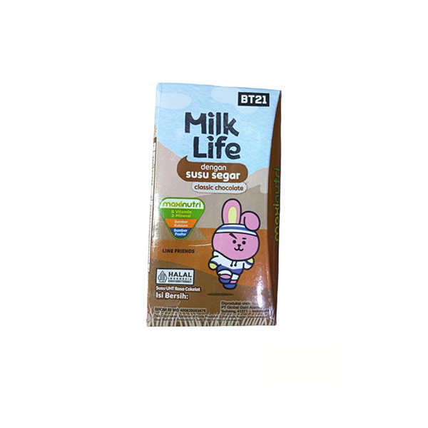 MILK LIFE UHT CLASSIC COKLAT 125 ML / 110ML