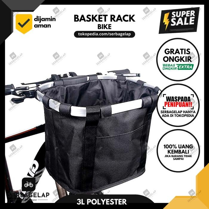 Wimcycle United - Front Keranjang Basket Rack Tas Depan Sepeda Lipat / Mtb / Anak Bsk-1