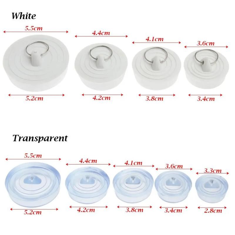 2024 Kitchen Bath Rubber Sink Plug Floor Drain Plug Sink Bathtub Drainage Stopper Laundry