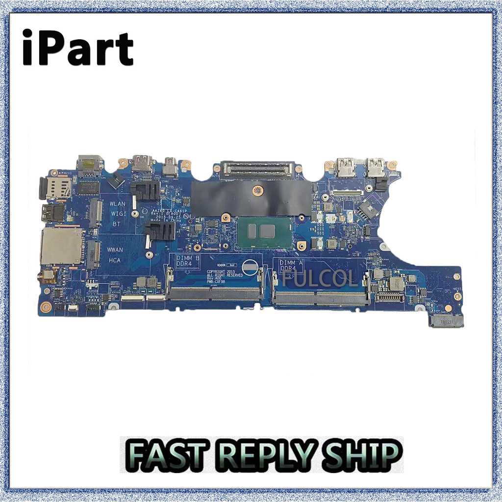 Casing Laptop AAZ60 LA-C461P For DELL Latitude E7470 Laptop Motherboard With SR2EY I5-6200U CPU DDR4