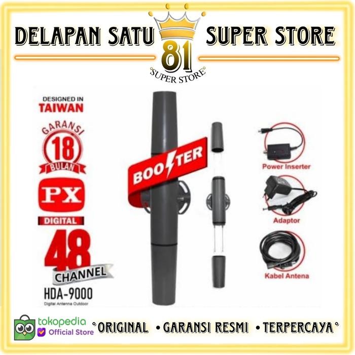 TERBARU PX HDA-9000 ANTENA TV INDOOROUTDOOR DIGITAL HDA9000