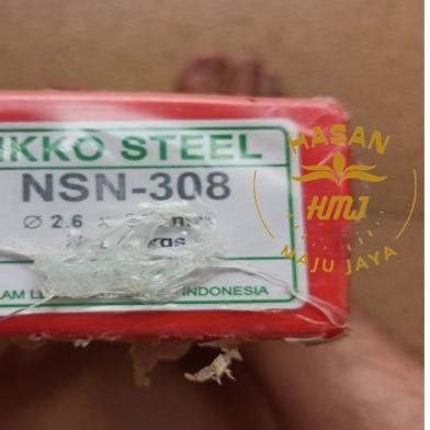 Kawat Las Stainless Nikko Steel NSN308 E308 ukuran 2,6mm NSN 308 2,6