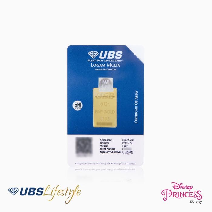 Ubs Logam Mulia Disney Princess Mulan 5 Gr
