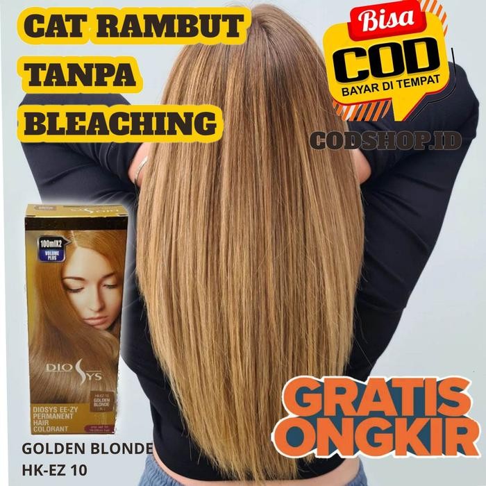 5ybo- Cat Rambut Warna Golden Blonde 45 Ml Pikok Rambut Warna Pirang Dye Pewarna Ready Brown