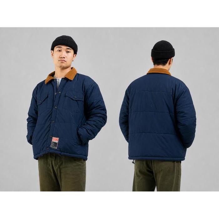 TERLARIS FUJI1995 COLUMBIA PUFFER NAVY JACKET Jaket Puffer Outdoor Gelembung Jacket motor