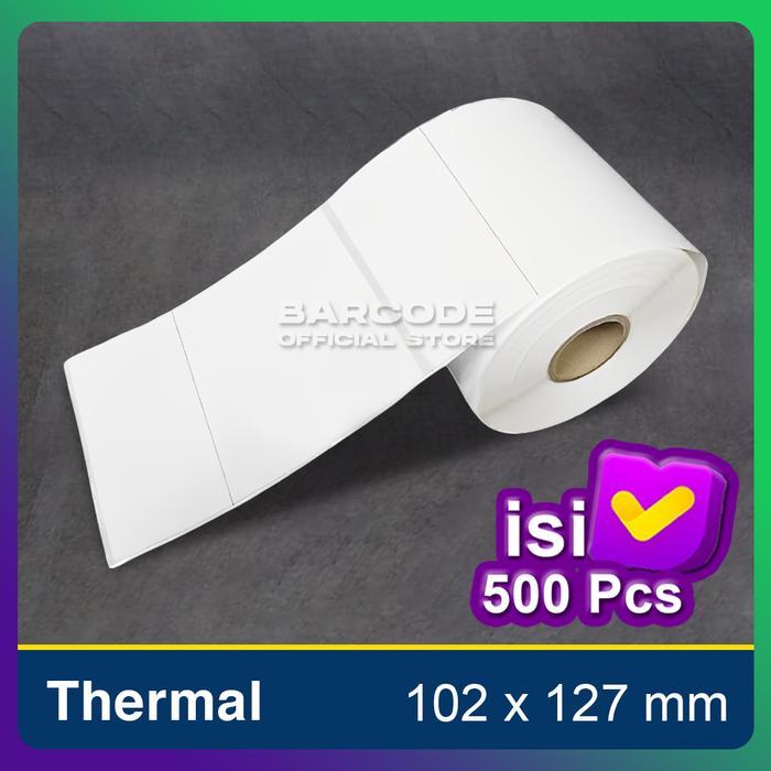 Kertas Label Sticker JNE 102 x 127 Bare Thermal 102x127mm Resi JNE