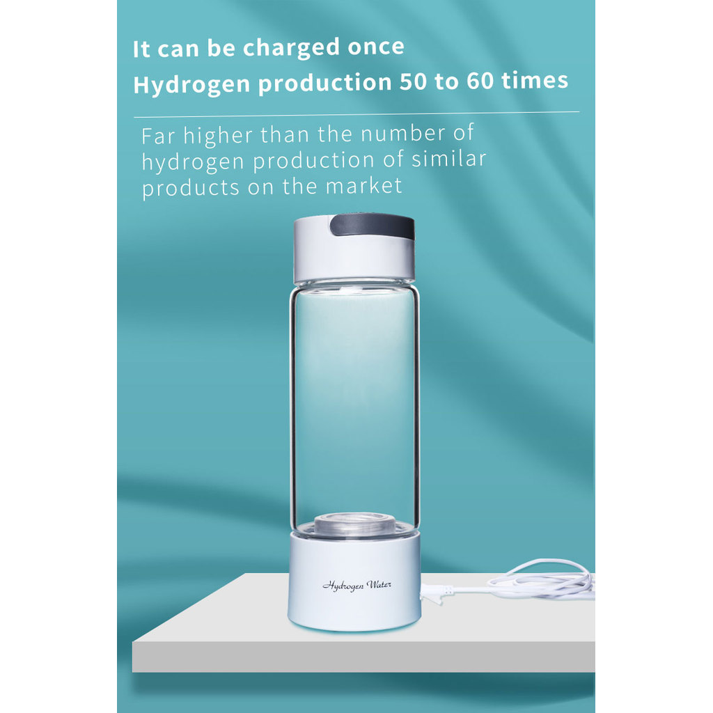 Portable Hydrogen water bottle flask 380ml hydrogen water ionizer generator machine SPE PEM Hydrogen