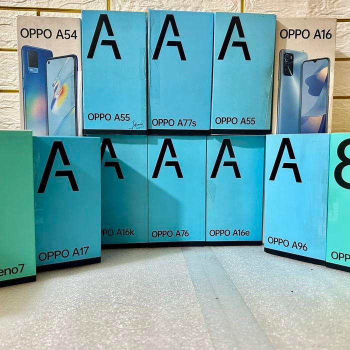 NEW BOX DUS HP OPPO A54 / A77S / A55 / A16 / A17 / RENO7 / A16 / A76 / A16E / RENO8 / A96 / A17K