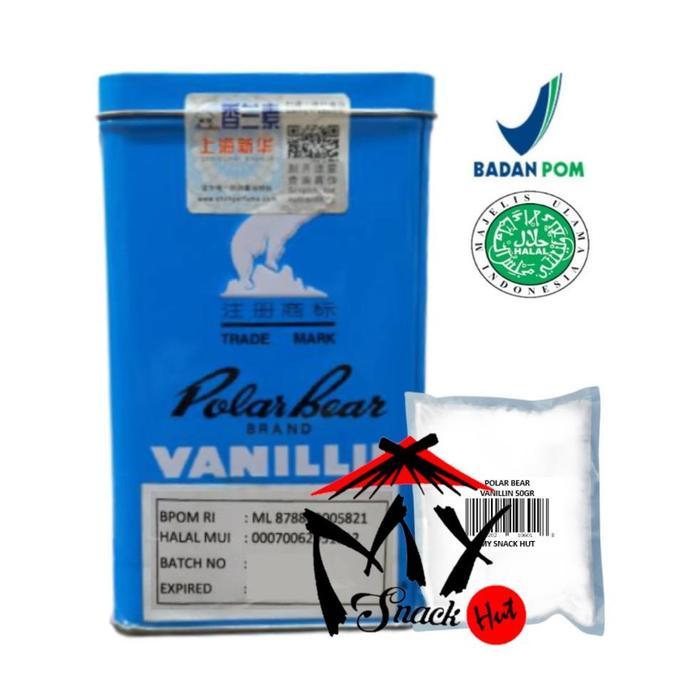 VANILLIN CRYSTAL 50GR - POLAR BEAR SNOW FOX VANILA VANILI VANILLI