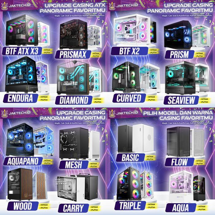 PC Gaming i7/i9 RTX 5060/5070 Ti 16GB 32GB DDR5 NVME Gen 5x4 PC Rakitan Ultra Ryzen 7/9 High End Gas