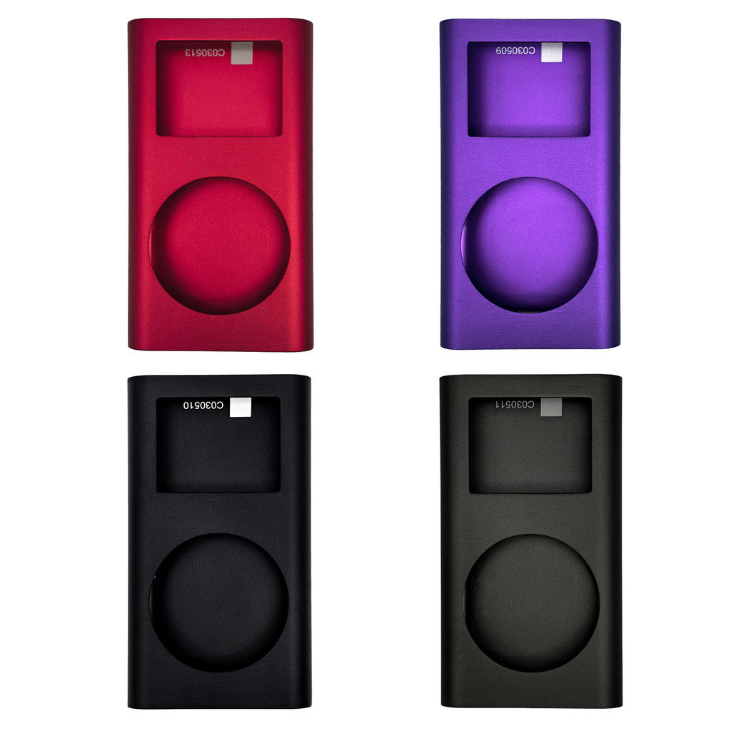 iPod Mini Blank Metal Housing Shell with Lens Window, Full Replacement Case Cover for 1st & 2nd Gen