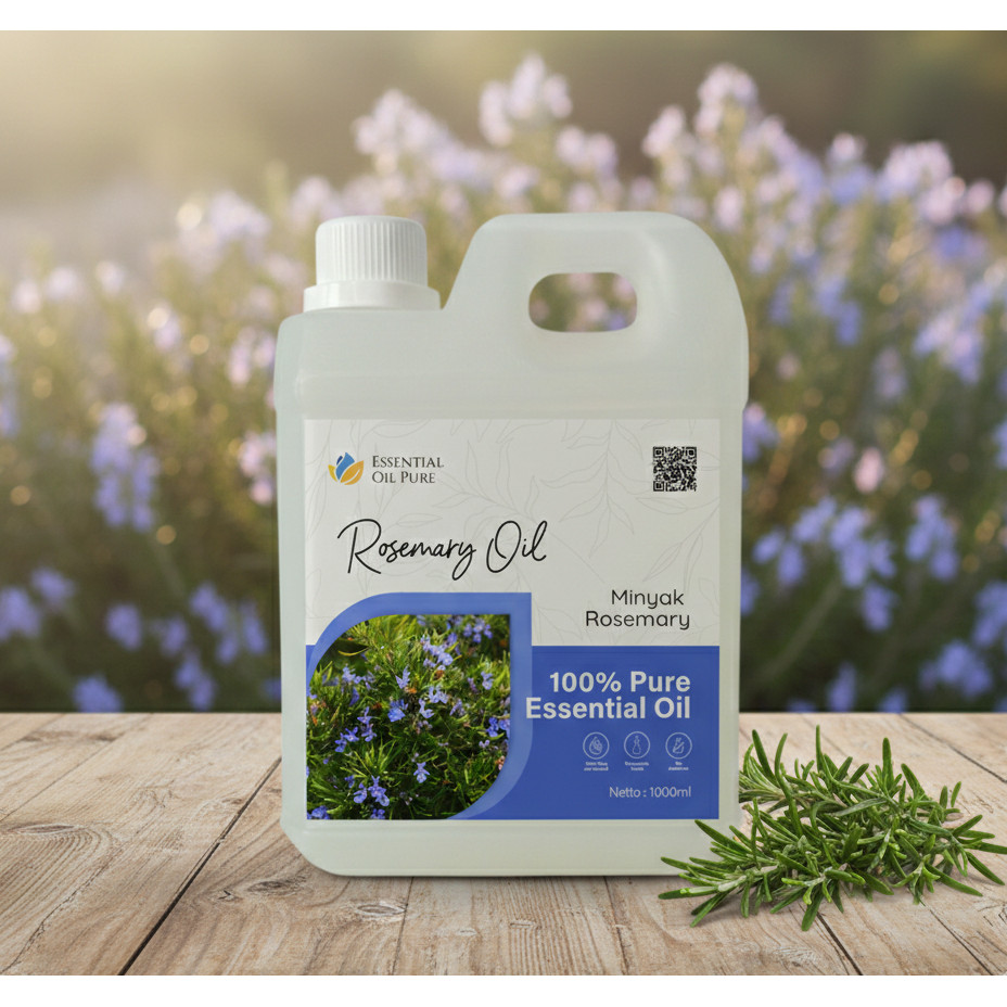 1 Liter Minyak Rosemary Murni Essential Oil Grade A - Minyak Esensial Rosemary Aromaterapi