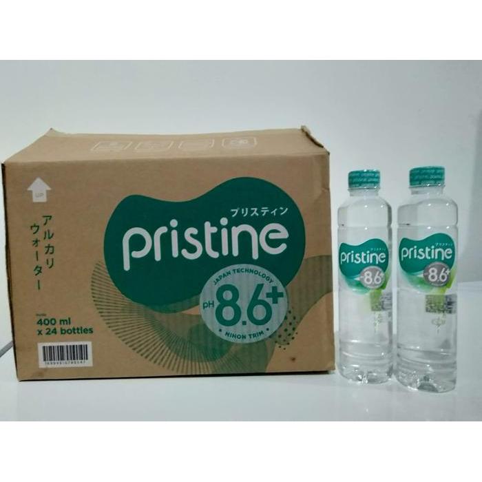 Air Minum Pristine 8.6+ 400Ml 1 Dus = 24 Botol Terbaru 